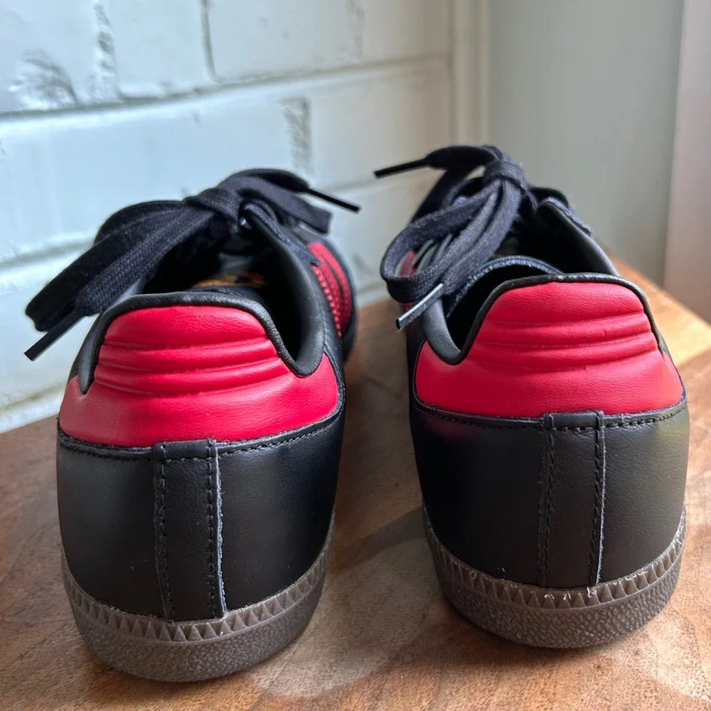 Adidas Original Samba Manchester United Sneakers Men's 7 Black Red Devils